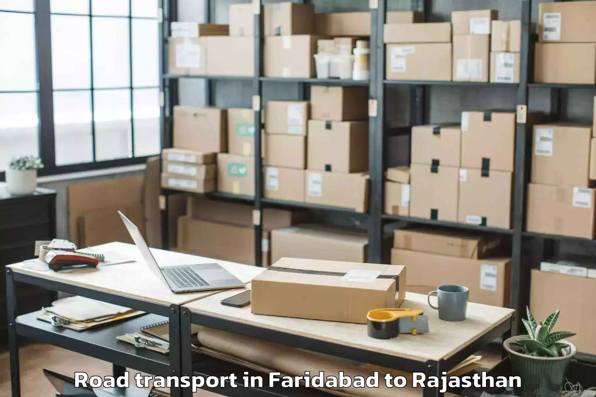 Top Faridabad to Vijainagar Road Transport Available